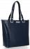 Bőr táska klasszikus Vittoria Gotti tengerkék V2395