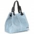 Bőr táska shopper bag Vittoria Gotti égszínkék V2L