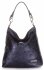 Bőr táska shopper bag Vittoria Gotti tengerkék V23