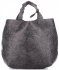 Bőr táska shopper bag Genuine Leather szürke K216