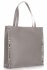 Bőr táska shopper bag Genuine Leather szürke 5013
