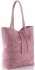 Bőr táska shopper bag Vittoria Gotti piszkos rózsaszín V299F