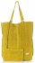 Bőr táska shopper bag Vittoria Gotti sárga V22