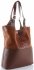 Bőr táska shopper bag Genuine Leather barna 216