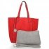 Női Táská shopper bag Diana&Co piros DTL165-3