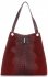 Bőr táska shopper bag Vera Pelle piros 10477