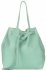 Bőr táska shopper bag Genuine Leather menta 1158