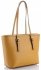 Bőr táska klasszikus Genuine Leather mustár 3303