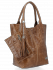 Bőr táska shopper bag Vittoria Gotti földszínű B15