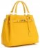 Bőr táska kuffer Vittoria Gotti sárga V366