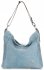 Bőr táska shopper bag Vittoria Gotti égszínkék V2054