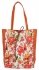 Torebka Damska XL Shopper Bag w Kwiaty firmy Hernan HB0253K Pomarańczowa
