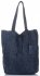 GEANȚĂ DIN PIELE shopper bag Vittoria Gotti bleumarin VL299