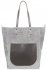 GEANȚĂ DIN PIELE universală Genuine Leather gri deschis 808036