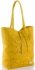 GEANȚĂ DIN PIELE shopper bag Vittoria Gotti galben V299F