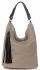 GEANȚĂ DIN PIELE shopper bag Genuine Leather maro pământiu G100