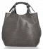 GEANȚĂ DIN PIELE shopper bag Vittoria Gotti gri VG804