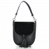 GEANȚĂ DIN PIELE tip poștaș Vittoria Gotti negru V556134