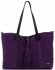 GEANȚĂ DIN PIELE shopper bag Vittoria Gotti mov V3076
