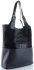 GEANȚĂ DIN PIELE shopper bag Genuine Leather bleumarin 216