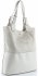 GEANȚĂ DIN PIELE shopper bag Genuine Leather gri deschis 216