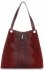 GEANȚĂ DIN PIELE shopper bag Vera Pelle roșu 10477