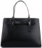 Kožené kabelka kufrík Vittoria Gotti čierna V3332