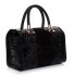 Kožené kabelka kufrík Genuine Leather čierna A4