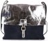 Kožené kabelka listonoška Genuine Leather čierna 50724