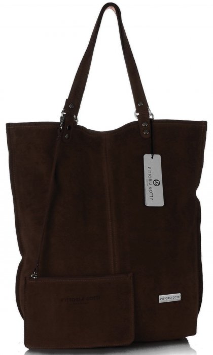 Uniwersalna Torba Skórzana Firmowy Shopper Vittoria Gotti w