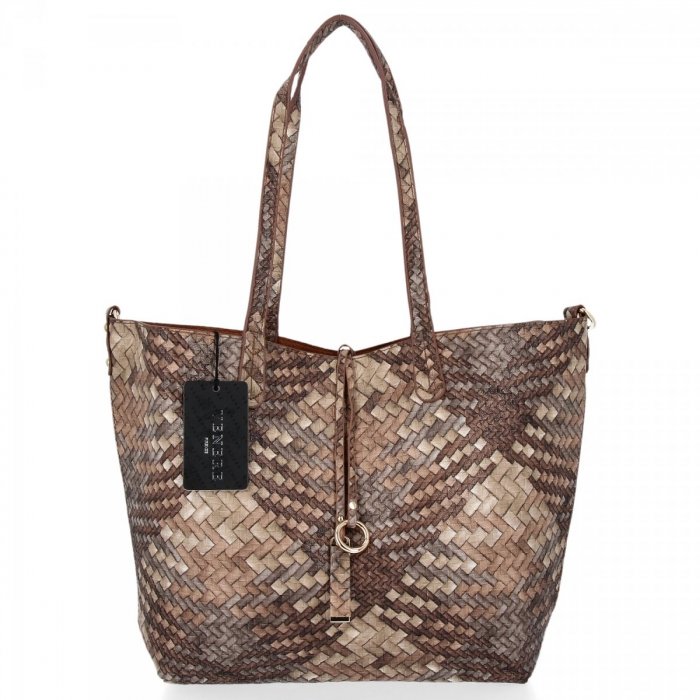 Torebka Damska Shopper Bag Venere Listonoszka Khaki Br zowa
