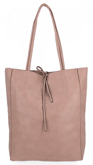 Uniwersalna Torebka Damska Shopper Bag XL Hernan HB0253 Pudrowy