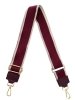 Modny Pasek Do Torebki Jodełka P008 Bordowy/Beżowy