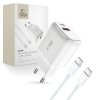 TECH-PROTECT C20W 2-PORT ŁADOWARKA SIECIOWA  PD20W/QC3.0 + KABEL TYP-C  WHITE
