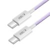 TECH-PROTECT ULTRABOOST LITE TYPE-C KABEL  PD60W/3A 100CM MAUVE