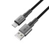 TECH-PROTECT ULTRABOOST DNA TYPE-C KABEL  15W/3A 300CM IRON GREY