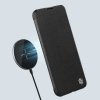 Nillkin Qin Cloth Pro Case etui do iPhone 13 Pro Max osłona na aparat kabura pokrowiec obudowa z klapką szary