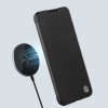 Nillkin Qin Cloth Pro Case etui do Samsung Galaxy S22+ (S22 Plus) osłona na aparat kabura pokrowiec obudowa z klapką szary
