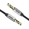 Baseus Yiven M30 kabel audio stereo AUX 3,5 mm męski mini jack 1m srebrno-czarny (CAM30-BS1)