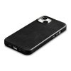 iCarer Oil Wax Premium Leather Case skórzane etui iPhone 14 Plus magnetyczne z MagSafe czarny (WMI14220703-BK)