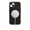iCarer Oil Wax Premium Leather Case skórzane etui iPhone 14 Plus magnetyczne z MagSafe brązowy (WMI14220703-BN)