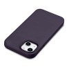 iCarer Case Leather pokrowiec etui z naturalnej skóry do iPhone 14 ciemnofioletowy (WMI14220705-DP) (kompatybilne z MagSafe)