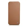 iCarer CE Premium Leather Folio Case skórzane etui iPhone 14 z klapką magnetyczne MagSafe brązowy (WMI14220713-BN)