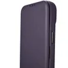 iCarer CE Premium Leather Folio Case skórzane etui iPhone 14 Plus z klapką magnetyczne MagSafe ciemnofioletowy (WMI14220715-DP)