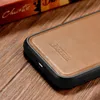 iCarer Leather Oil Wax etui pokryte naturalną skórą do iPhone 14 brązowy (WMI14220717-TN)