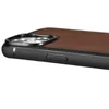 iCarer Leather Oil Wax etui pokryte naturalną skórą do iPhone 14 Pro (kompatybilne z MagSafe) brązowy (WMI14220718-BN)
