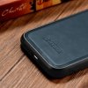 iCarer Leather Oil Wax etui pokryte naturalną skórą do iPhone 14 Plus niebieski (WMI14220719-BU)