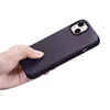 iCarer Case Leather pokrowiec etui z naturalnej skóry do iPhone 14 Plus ciemnofioletowy (kompatybilne z MagSafe)