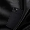 Nillkin Qin Leather Pro Case etui iPhone 14 Plus osłona na aparat kabura pokrowiec obudowa z klapką czarny
