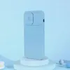 Nillkin CamShield Silky Silicone Case etui iPhone 14 Pro pokrowiec z osłoną na aparat zielony